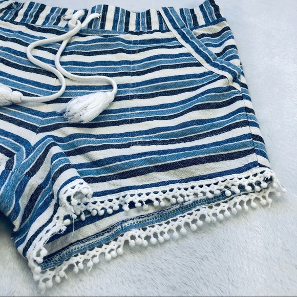 Jolt, Striped Linen Shorts - Picture 8 of 13